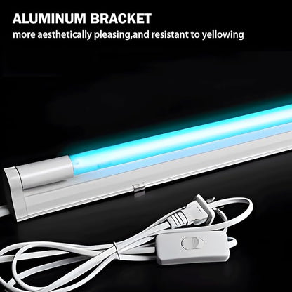 Coospider 6W UV Light Ozone Free, 253.7nm Sanitizer Lamp with Cord and Plug, UVC Lamp for Shoes/Closet/Cabinet/Bathroom 110V CTUV-6