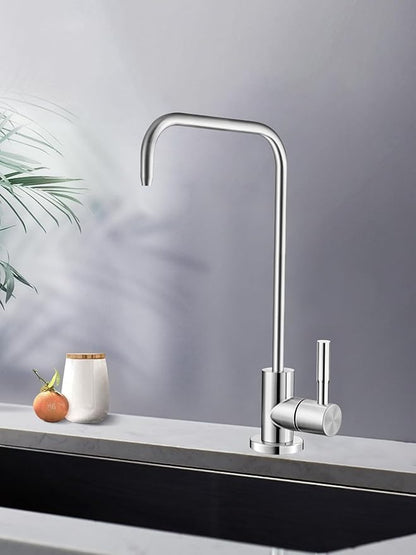 Drinking Water Faucet,Lead-Free Water Filter Faucet,Easy to Install Reverse Osmosis Faucets for Kitchen Bar Sink,Brushed Nickel SUS304 Stainless Steel
