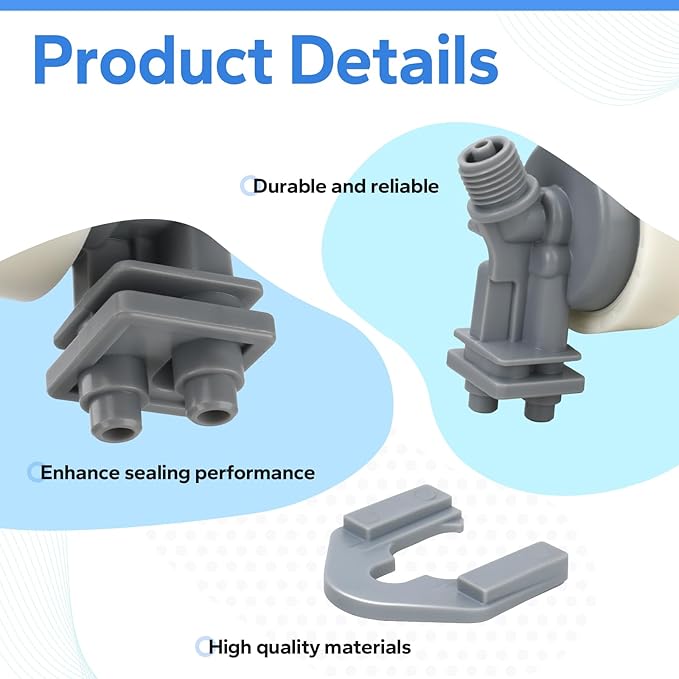 7187065 Water Softener Nozzle and Venturi Assembly Compatible with Whirlpool, Northstar, Rheem, Morton, GE, Kenmore Water Softener Replacement Parts