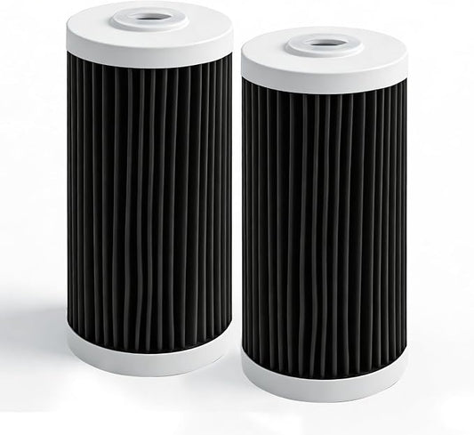 Water Filter Replacement Cartridge compatible with AO Smith WH-PREL-RCP Whole House Systems-4.5"x10" 5 Micron Carbon Block Replacement Water Filter Cartridge| Home Water Filtration (2pcs)