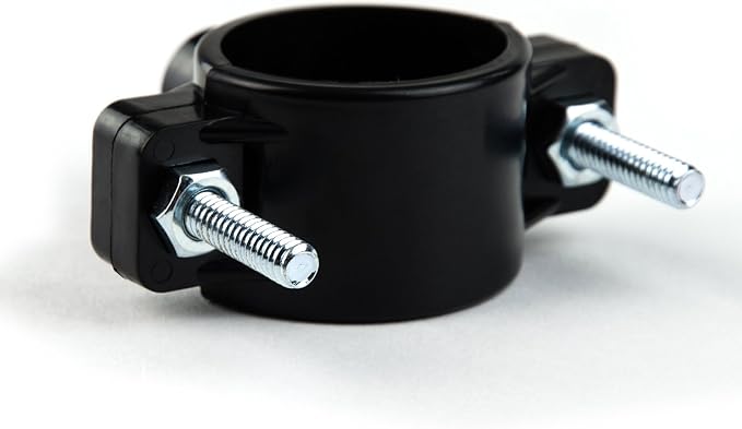 iSpring ADS1K Drain Saddle Valve Clamp with 1/4" Quick Connect Fitting for Under Sink Reverse Osmosis RO System Waste Water Line, Black