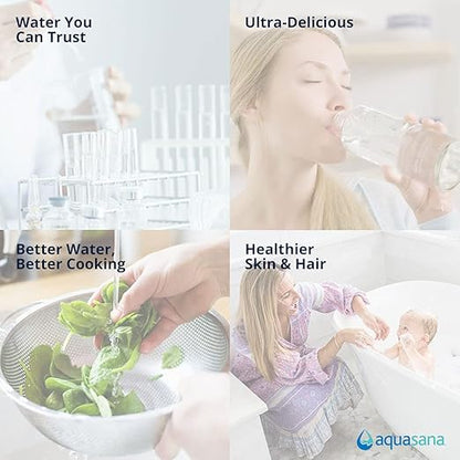 Aquasana Whole House Replacement Pre-Filters| Reduces Sediment, Rust & Dirt That Can Clog System | Genuine & Certified | 10-Inch | 4 Count | EQ-304 White