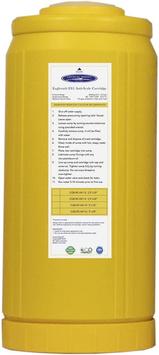 Eaglesorb ES3 Anti-Scale Water Filter Cartridge | 4-5/8" x 9-3/4" | Crystal Quest