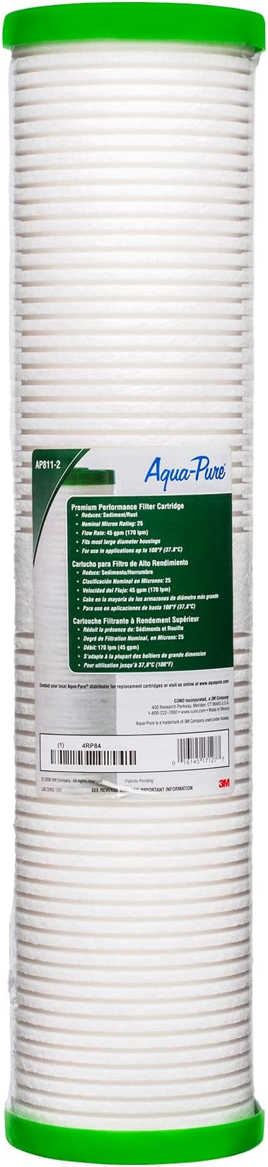 3M Aqua-Pure Whole House Large Sump Replacement Water Filter Drop-in Cartridge AP811-2, 5618905