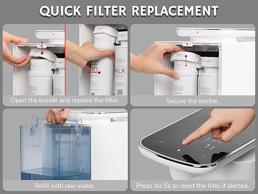 Airthereal ALK Replacement Filter for Pristine Pro6H Countertop Reverse Osmosis Water Filter System, Alkaline Mineralization Filter Cartridge - pH Balance and Restore Minerals, 1-Pack