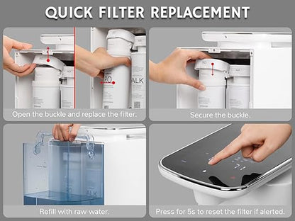 Airthereal ALK Replacement Filter for Pristine Pro6H Countertop Reverse Osmosis Water Filter System, Alkaline Mineralization Filter Cartridge - pH Balance and Restore Minerals, 1-Pack