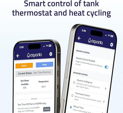 Digital Water Heater Timer. WiFi Smart Water Heater Controller. Reduce Electricity Waste. Installs in Minutes, No Plumbing Required. for Electric Water Heater, Leak Sensor Included