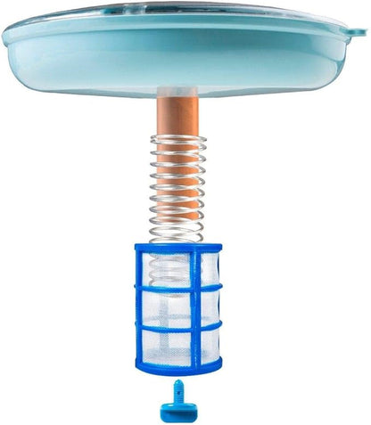 XtremepowerUS 90133 Reduces Chlorine Algae Purifier Pool Solar Ionizer Copper, Blue, Replacement Anodes Copper & Screen Basket Kit