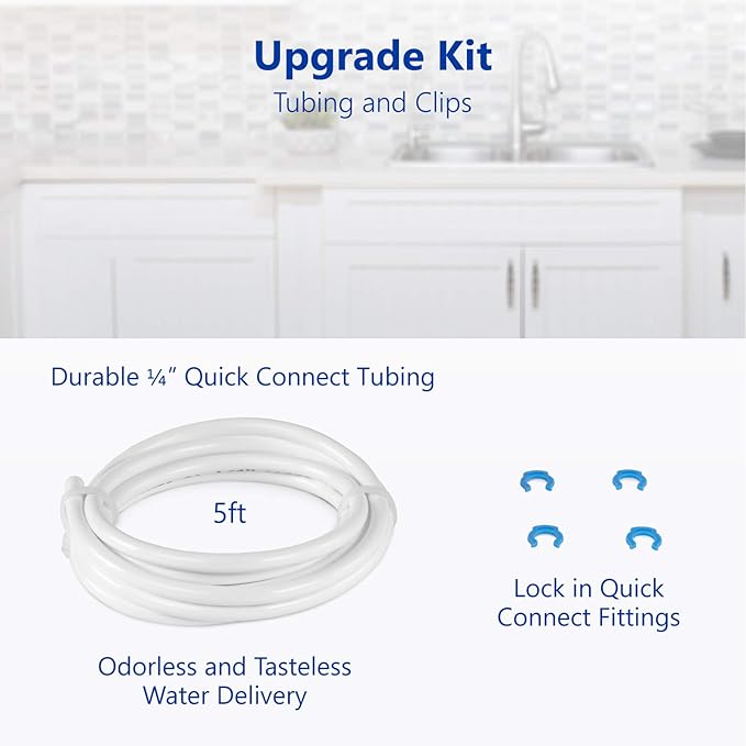 Express Water Filter Upgrade Kit for Reverse Osmosis and Under Sink Water Filtration System – Add a New Filtration Stage to Your System – Includes Adapters for ¼” Threaded and Quick Connect Filters