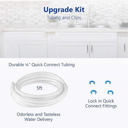 Express Water Filter Upgrade Kit for Reverse Osmosis and Under Sink Water Filtration System – Add a New Filtration Stage to Your System – Includes Adapters for ¼” Threaded and Quick Connect Filters