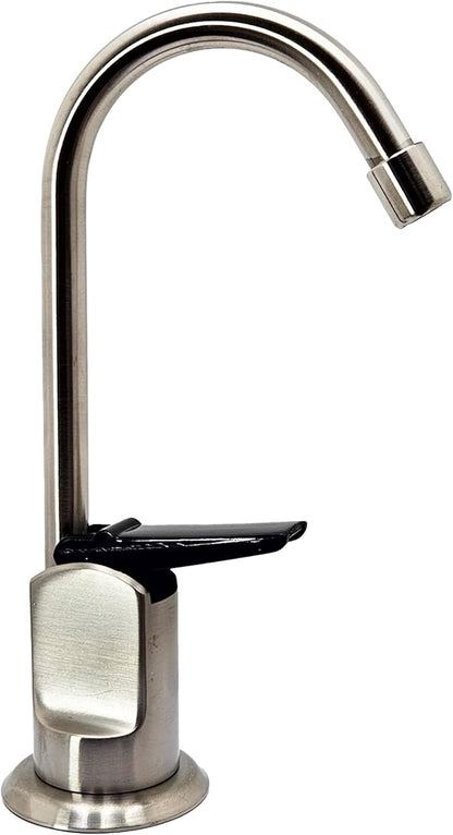 Westbrass D203-NL-20 6" Touch-Flo Style Pure Cold Water Dispenser Faucet, 1 Pack, Stainless Steel