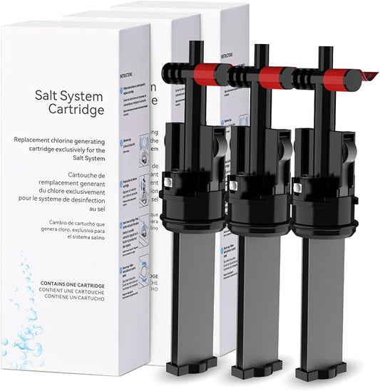 Salt System Cartridge Replacement - Water Treatment Replacement Cartridge for Spas & Hot Tubs, Hot Tub Salt Cartridge for Hot Spring Highlife, Limelight, Up to 4 Months Each, 3Pack