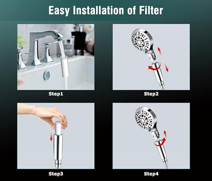 INAVAMZ 2 Pack Replacement Shower Filter Cartridge