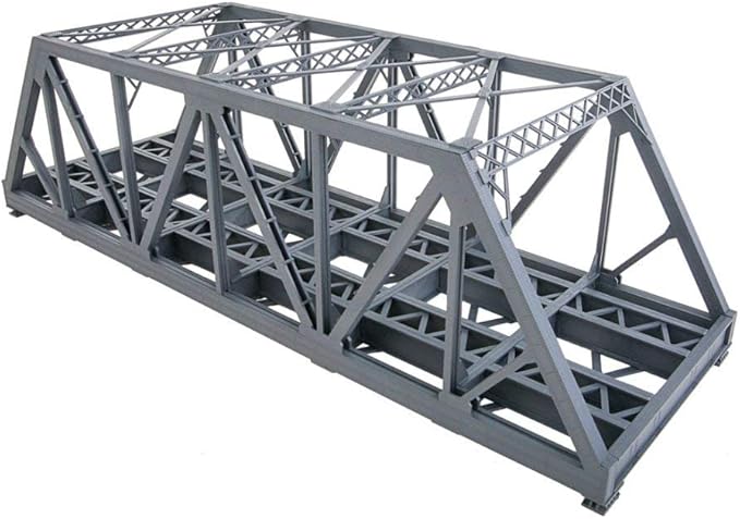 Walthers Cornerstone Modernized Double-Track Railroad Truss Bridge 933-4510 HO Scale Model Railroad - Structure Kit