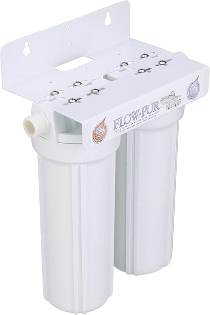 FLOW/PURWATT Watts 520022 RV/Boat Duo Exterior Water Filter with Garden Hose Fittings