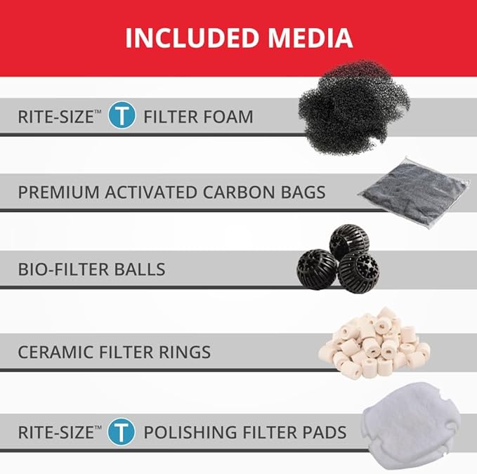 Marineland Magniflow Canister Filter For aquariums, Easy Maintenance,Black