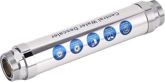 No Salt Water Softener, Stainless Steel Magnetic Water Descaler System with Limescale Prevention, Ideal for Whole House Pipes, Heaters & Appliances (Stainless steel)