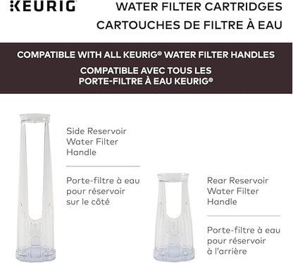 Keurig Water Filter Refill Cartridges, Replacement Water Filter Cartridges, Compatible with 2.0 K-Cup Pod Coffee Makers, 6 Count