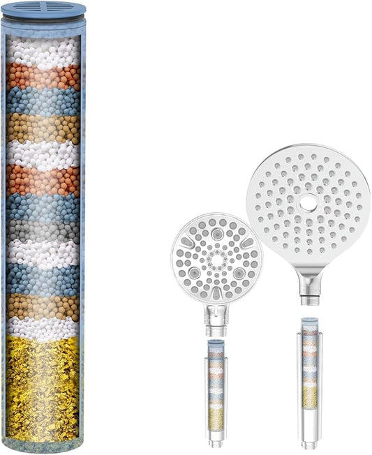 MakeFit Shower Head Filter Replacement Cartridge for SSJ781/DSSJ781/ DSSJ781-01/DSS1581 MakeFit Filtered Handheld Shower Head (1-PACK)