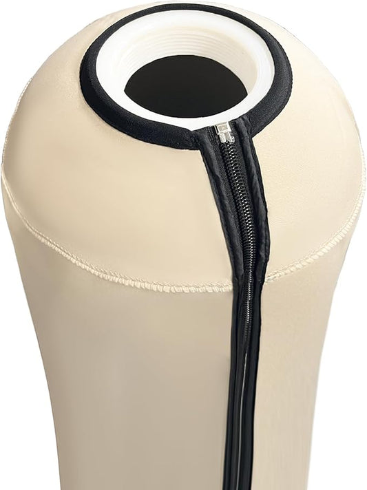 Okcool Water Softener Tank Jacket,Water Softener Neoprene Sweat Jacket,3.5mm Thick Neoprene Absorbable Condensate Water to Prevent Sweating(13x54,Beige)
