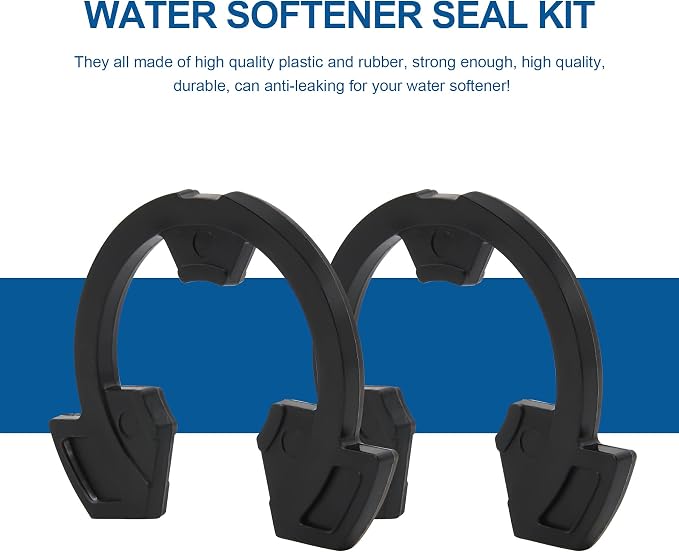 1" Water Softener Clips 7337589 Fit for GE/Kenmore Eco-Pure Eco-Water Sears North Star Water Softener, Replacement Kit 7089306 (4/pack)