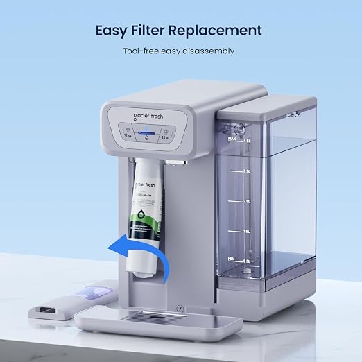 GLACIER FRESH New Upgraded Elarisey™ Filtration Technology, Replacement Filter Replacement for C03 Coolon Countertop Cold Water Purifier (1-Pack)