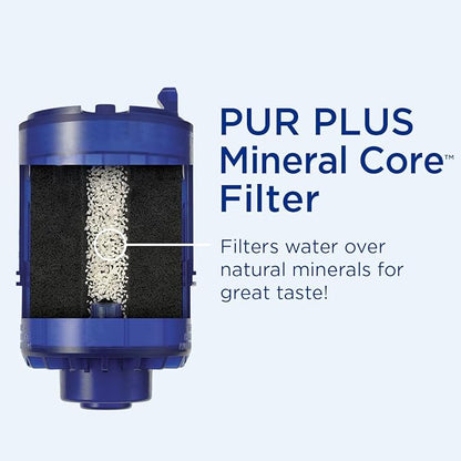 PUR Plus Mineral Core Faucet Mount Water Filter Replacement, 6 Pack for 18-Month Supply, Compatible Water Filter for Sink Faucet PUR Filtration Systems (RF-9999)