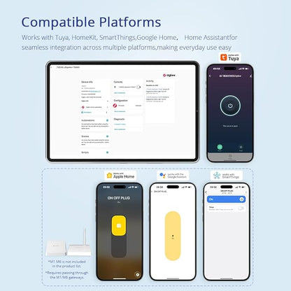 Smart Valve Controller, Works with Alexa & Google Voice Control Smart Life App Control, Remote Water ShutOff Valve, Easy Install on 1/2" to 1" in Pipe, Require Tuya Zigbee Hub (Tuya Zigbee Version)