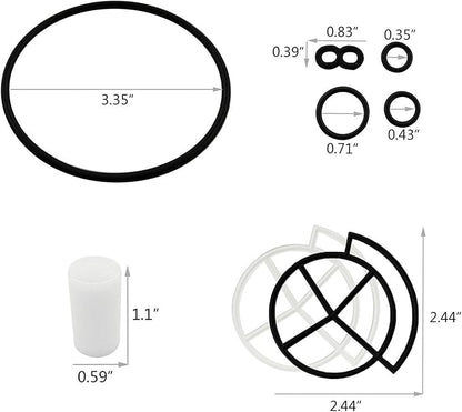 Seal Kit for 7238468 Water Softener High Flow Valve Solved Leak Only Applicable to Valves with 5 Fixed Cover Screws