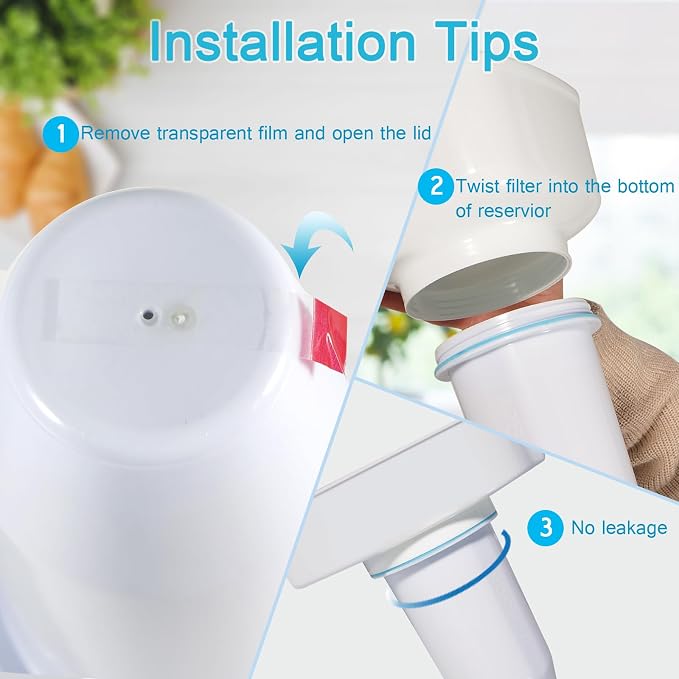 VIPHASES 6-Stage 0 TDS Water Filter Cartridge for Zero Pitchers, 8-Pack | 99.99% impurity removal. High-efficiency 8-pack replacement refills fit ZR-001, ZR-017, ZR-004, and more.
