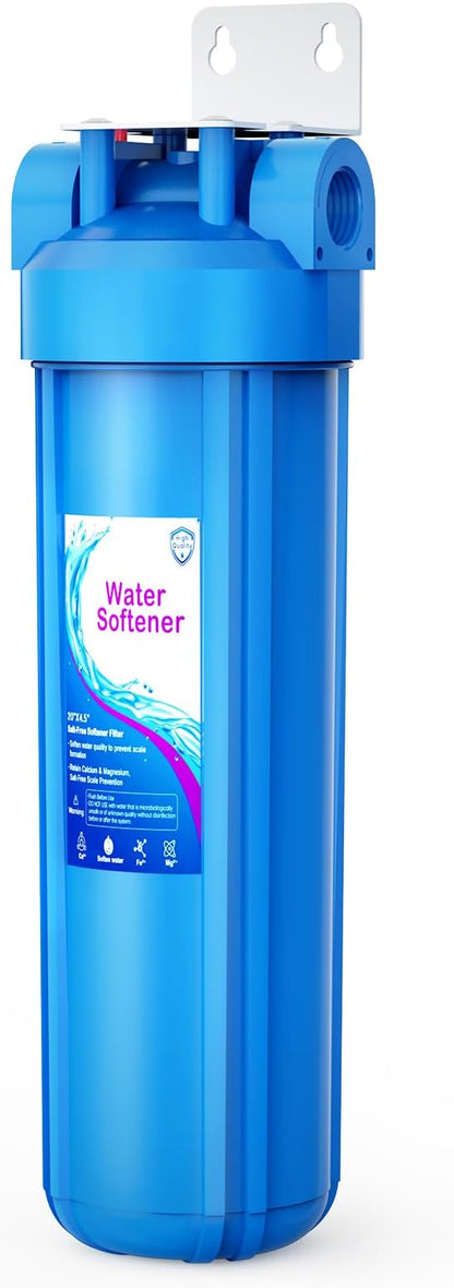 Whole House Salt Free Water Softener, Salt-Free Water Filter System, Salt-Free Water Softener Alternative, Prevent Water Scale Buildup, Without Salt and No Waste Water, 1" FNPT - Protect Appliances