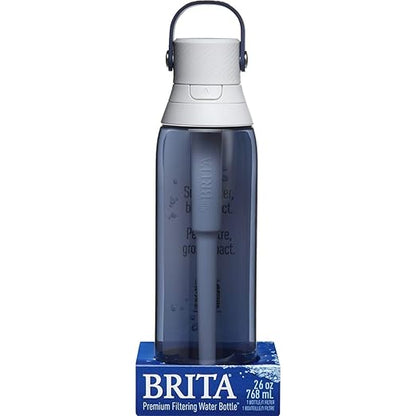 Brita 26 Ounce Premium Filtering Water Bottle with Filter - BPA Free - Night Sky