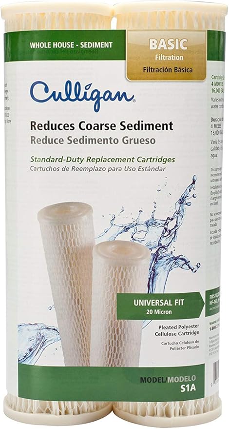 Culligan Level 2 Sediment Replacement Filter Cartridge For Whole House 16000 gal (8 COUNT/PACK OF 2)