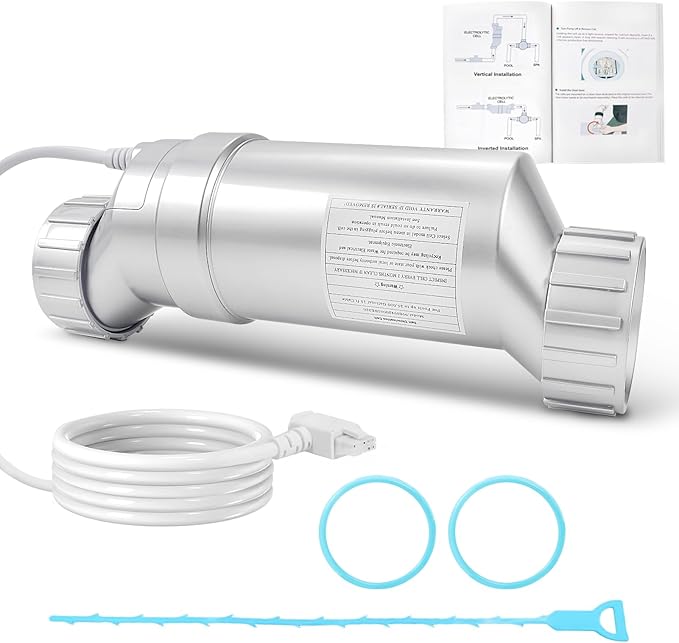 Salt Cell T-9 Upgrade Replacement Fit for Hayward BLT9H W3T-Cell-9 AquaRite AquaTrol & More, Up to 25,000 Gallons Pool Salt Turbo Cell Chlorinator Generator