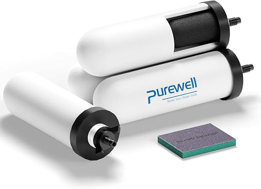 Purewell PF-4 Ceramic Purification Elements, Replacement Filters for ProOne® and Berkey® Filters