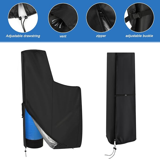Kasla Water Softener Cover, 55"H x 30"W x 16"D | Heavy-Duty and Waterproof, Fits Water Softener System, Home Water Filtration System, Four-Season Universal Protective Cover