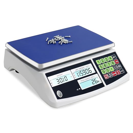 Counting Scale (30kg/66lb, 0.1g), g/kg/lb, Coin Scale, Precision Electronic Gram Scale for Parts and Coins,Digital Inventory Scale with Alarm Mode