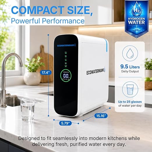 HYDROZENIT - Zenit600 Hydrogen - Reverse Osmosis Water Filter with Hydrogen Generator | 600GPD RO System | Smart Faucet Digital Display | Leak Detector & 5-Stage Filtration | Hydrogen Water Machine