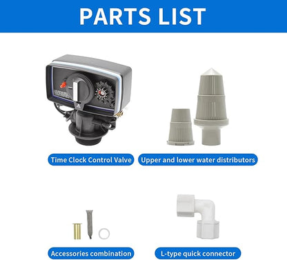 Hoypeyfiy 5600 Water Softener Timer 12-Day Timer Control Valve for 9''-11'' Diameter Water Filter Softener Resin Tank With fine thread