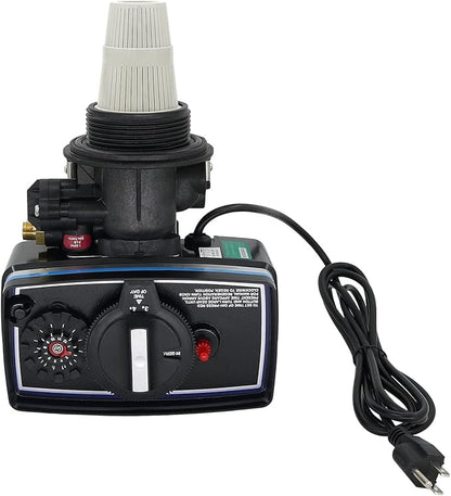 110V Time Clock Control Valve for Water Softener 9''-11'' Diameter Tank 3W Clock Control Valve Replacement with English Manual