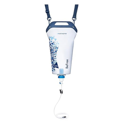 Katadyn Gravity BeFree 3.0L Water Filter, Fast Flow, 0.1 Micron EZ Clean Membrane Personal Small Group Camping, Backpacking Emergency Preparedness, Clear, 8020470