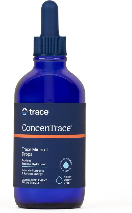 Trace Minerals ConcenTrace Trace Mineral Drops | Supports Energy, Digestion, Bone Health & Hydration, 70+ Ionic Trace Minerals w/Magnesium, Chloride & Potassium | Keto, Vegan & Non-GMO | 48 Servings