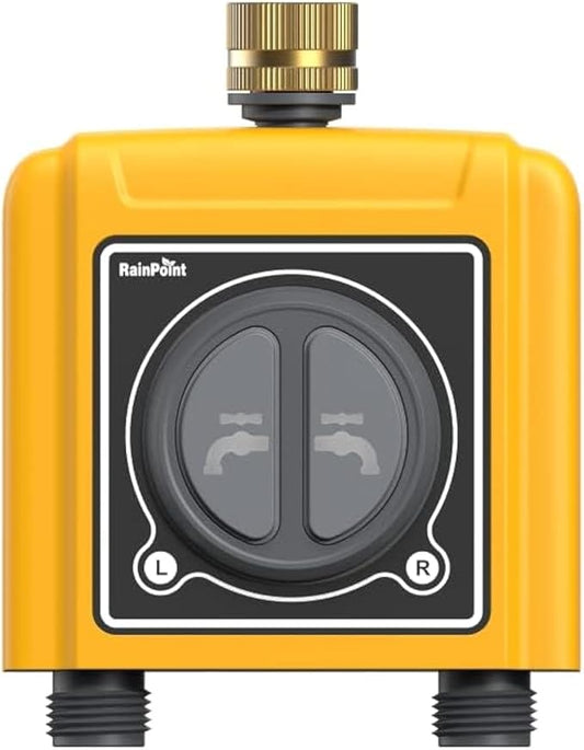 RAINPOINT WiFi Water Timer, Brass Inlet & Outlet,No WiFi Hub, 2.4Ghz WiFi Compatible, TWG004WRF Hub (Lot >202108)