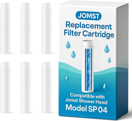 6 Pack Shower Filter for Handheld Shower Head - 8 Stage Filter for Hard Water Remove Chlorine & Reduces Dry Itchy Skin - Only Only for SP04 Model Shower Head (ASIN: B0G71384FS)
