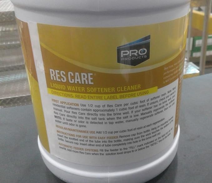 Pro Products ResCare RK02B All-Purpose Water Softener Cleaner Liquid Refill, 1 Gallon, Pack of 4