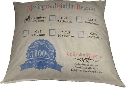 K1 Filter Media PREMIUM GRADE Moving Bed Biofilm Reactor (MBBR) for Aquaponics • Aquaculture • Hydroponics • Ponds • Aquariums by Cz Garden Supply (1 Gallon)