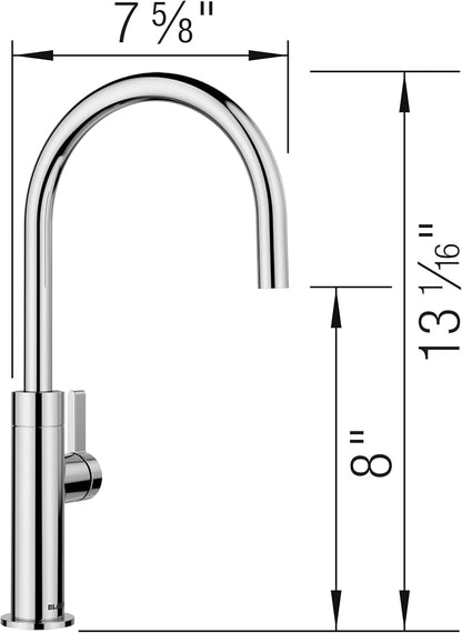 Blanco 527490 Culina II Beverage Faucet with Optional Filtration System - 1.5 GPM - Chrome