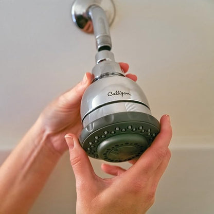 Culligan WSH-C125 Wall-Mounted Filtered Showerhead with Massage, 10,000 Gallon, Chrome, 8.5"L x 4.75"W (Pack of 2)