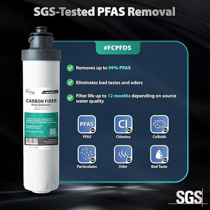 iSpring F5DS-PF Full Filter Replacement Set, Fits DS4B-PF & DS4S-PF Bottleless Water Dispenser, Up to 12 Months Based on Use & Water Quality, Includes 2x FPDS, 1x FCPFDS, 1x FGKDS and 1x FTDS