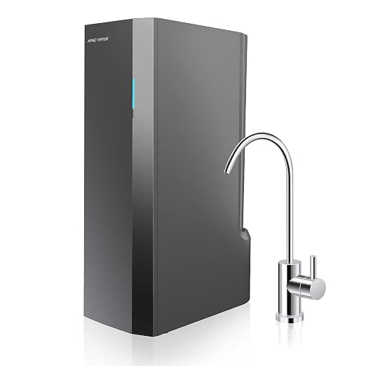 APEC Tankless RO Water Filter System ROTL-AIO - Four-in-One Premium Reverse Osmosis Water Filtration, 2:1 Pure to Drain & ICEMAKER-KIT-RO-1-4 Ice Maker Installation Kit Refrigerator and Water Filters